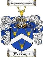 Eckroyd coat of arms family crest download