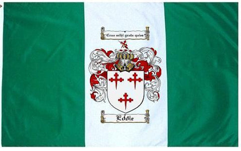 Eddie family crest coat of arms flag