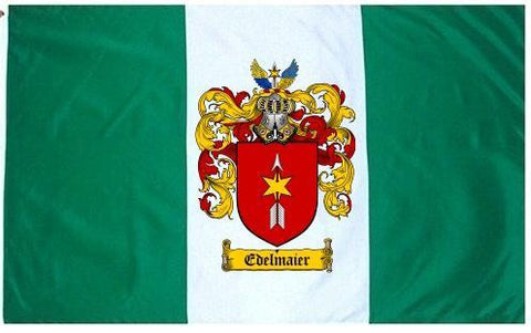 Edelmaier family crest coat of arms flag
