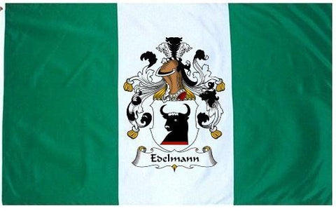 Edelmann family crest coat of arms flag