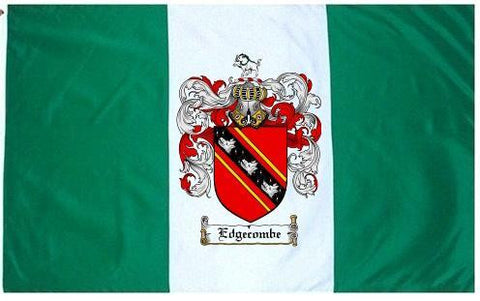 Edgecombe family crest coat of arms flag