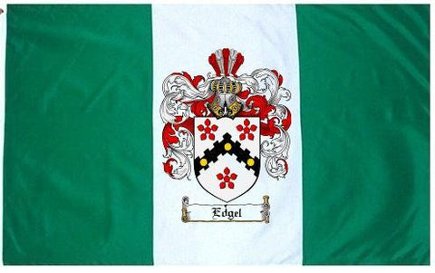 Edgel family crest coat of arms flag