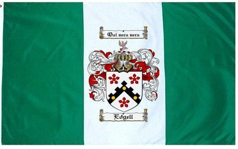 Edgell family crest coat of arms flag
