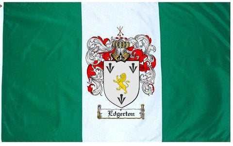 Edgerton family crest coat of arms flag