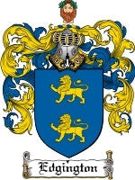 Edgington coat of arms family crest download