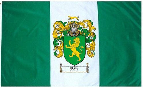Edie family crest coat of arms flag