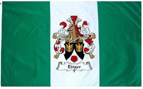 Ediger family crest coat of arms flag
