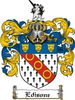 Edisone coat of arms family crest download