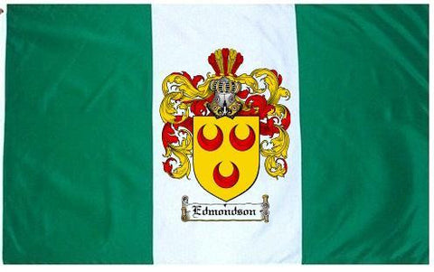 Edmondson family crest coat of arms flag