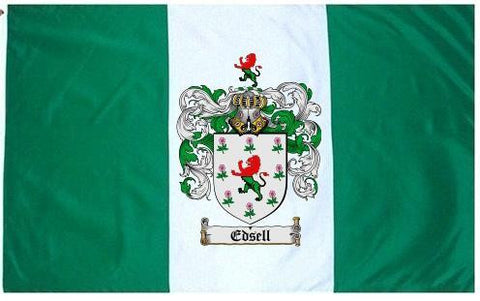 Edsell family crest coat of arms flag
