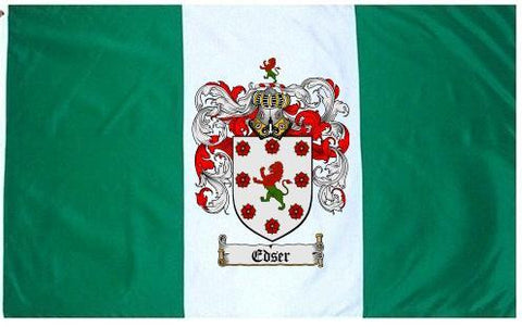 Edser family crest coat of arms flag