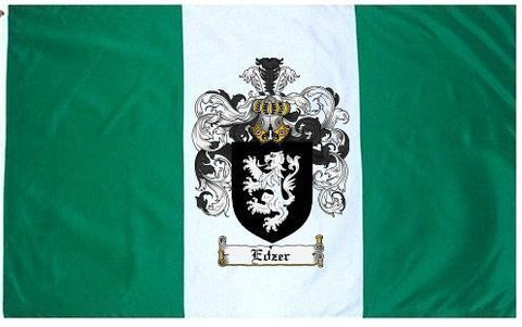 Edzer family crest coat of arms flag