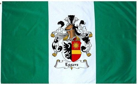 Eggers family crest coat of arms flag