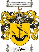 Eghlin coat of arms family crest download