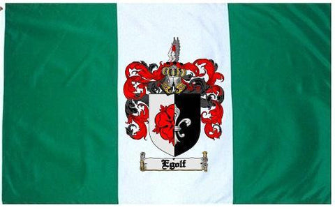Egolf family crest coat of arms flag