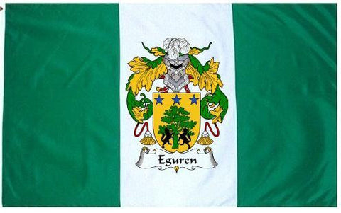 Eguren family crest coat of arms flag