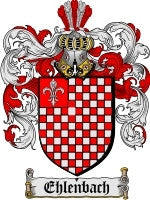 Ehlenbach coat of arms family crest download