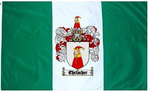 Ehrlacher family crest coat of arms flag
