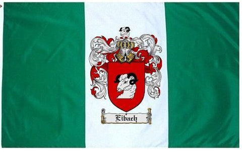 Eibach family crest coat of arms flag