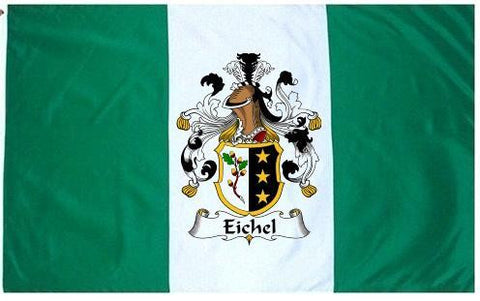 Eichel family crest coat of arms flag