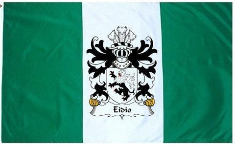 Eidio family crest coat of arms flag