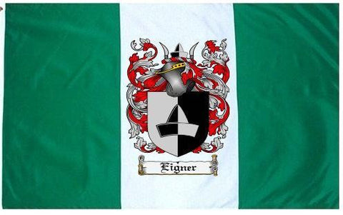 Eigner family crest coat of arms flag