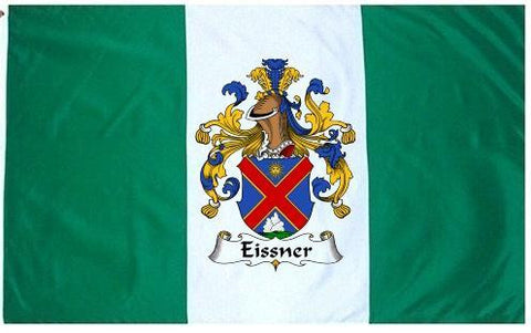 Eissner family crest coat of arms flag