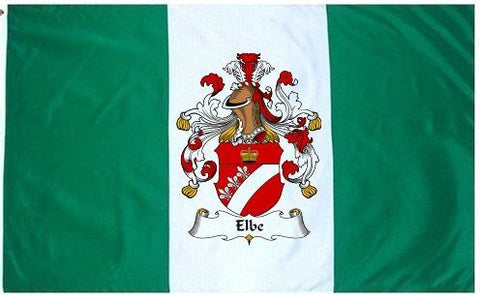 Elbe family crest coat of arms flag