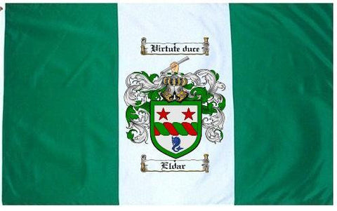 Eldar family crest coat of arms flag