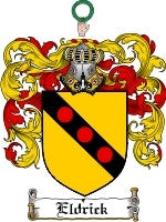 Eldrick coat of arms family crest download
