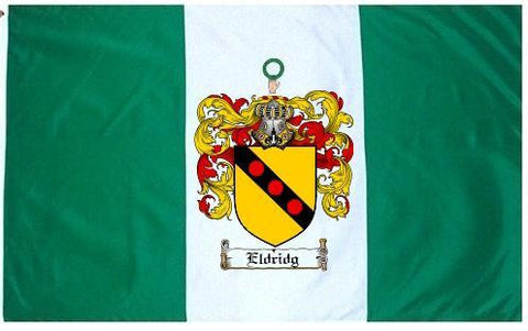 Eldridg family crest coat of arms flag