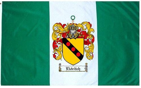 Eldritch family crest coat of arms flag