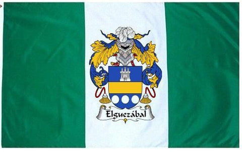 Elguezabal family crest coat of arms flag