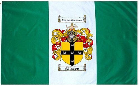 Eliason family crest coat of arms flag