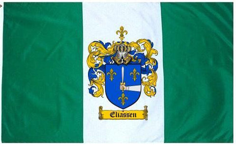 Eliassen family crest coat of arms flag