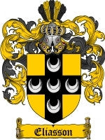 Eliasson family crest coat of arms emailed to you within 24 hours ...