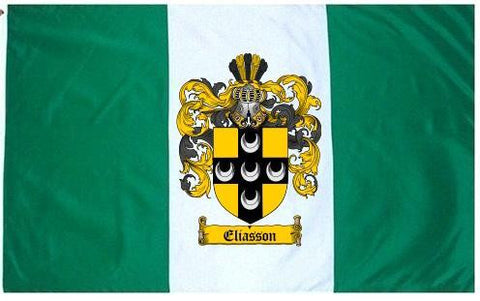 Eliasson family crest coat of arms flag