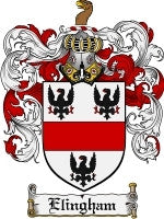 Elingham coat of arms family crest download