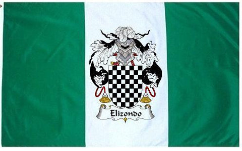 Elizondo family crest coat of arms flag