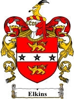 Elkins coat of arms family crest download