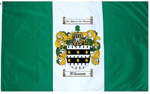 Ellames family crest coat of arms flag