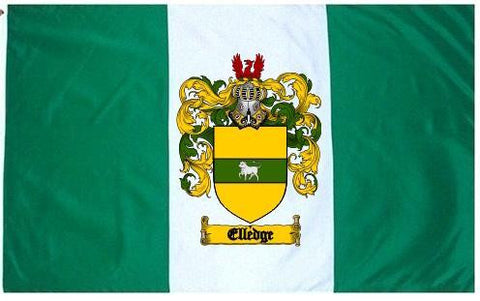 Elledge family crest coat of arms flag