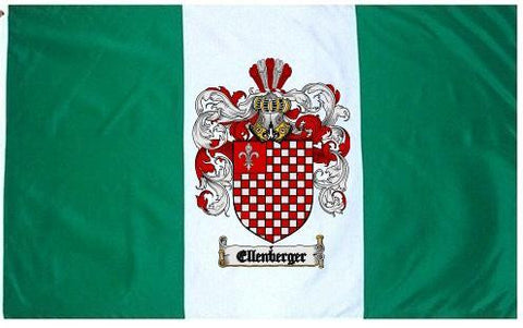 Ellenberger family crest coat of arms flag