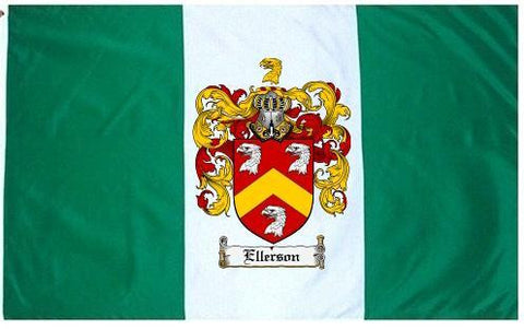 Ellerson family crest coat of arms flag