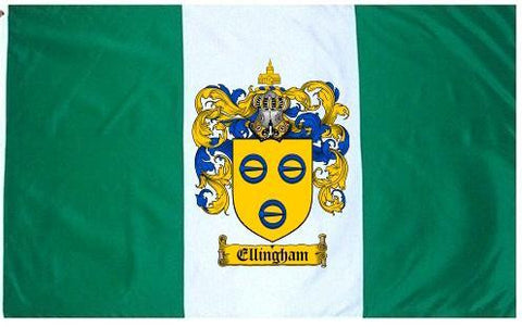 Ellingham family crest coat of arms flag