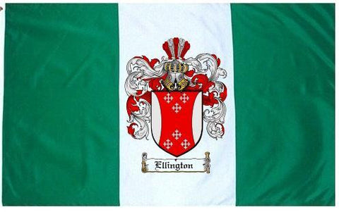 Ellington family crest coat of arms flag