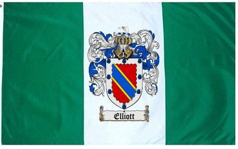 Elliot family crest coat of arms flag