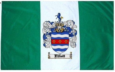 Elliott family crest coat of arms flag