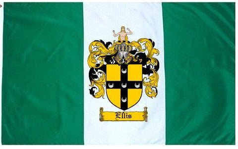 Ellis family crest coat of arms flag