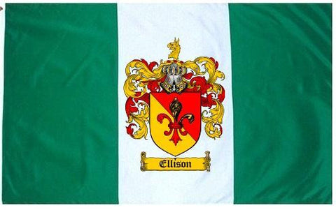 Ellison family crest coat of arms flag